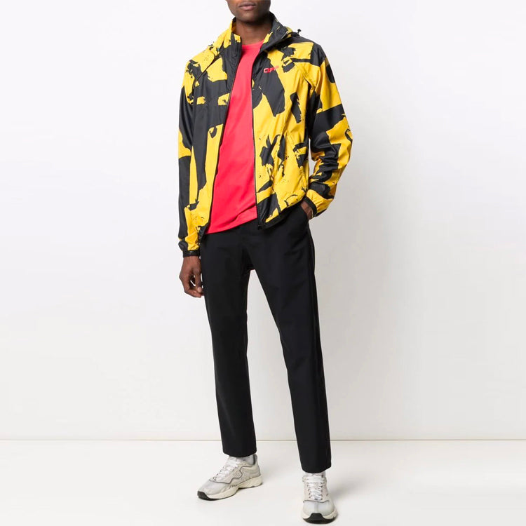 Off-White Graffiti Printing Detachable Sleeve Jacket Version Yellow OMVL009V21FAB0011018