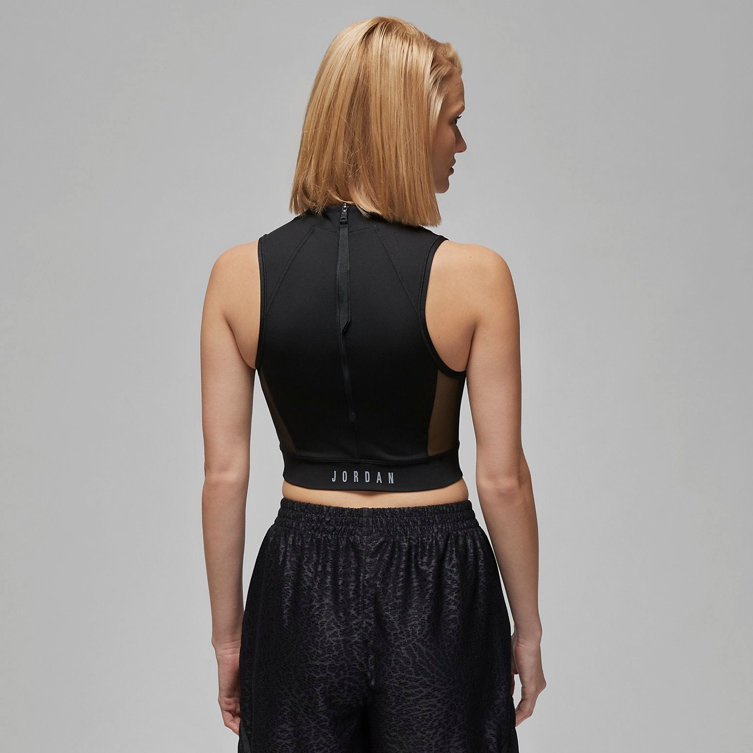 (WMNS) Air Jordan Sport Crop Top 'Black' DZ3235-010