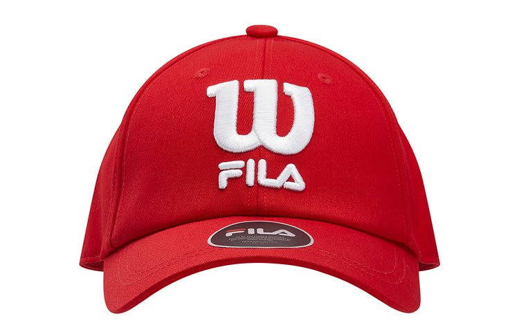 FILA Large Alphabet Embroidered Baseball Cap Red A13U033201F-RD