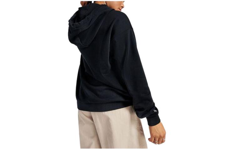 (WMNS) Converse Wordmark Hoodie Asia Sizing 'Black' 10026576-A03