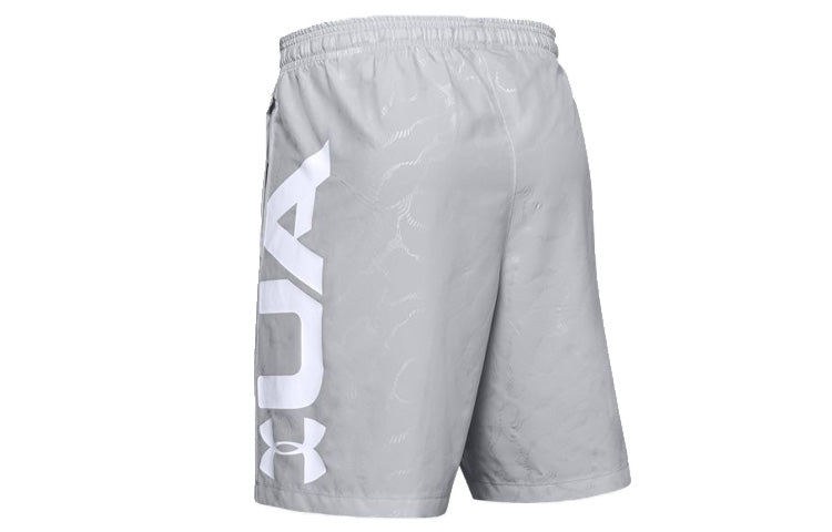 Under Armour Woven Graphic Emboss Training Shorts 'Grey White' 1351670-014