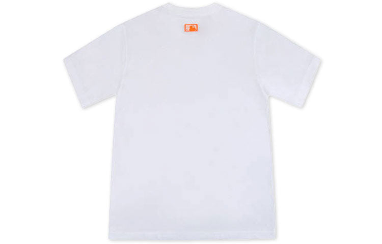 MLB Unisex New York Yankees Logo Tee White/Orange 31TS10031-50I