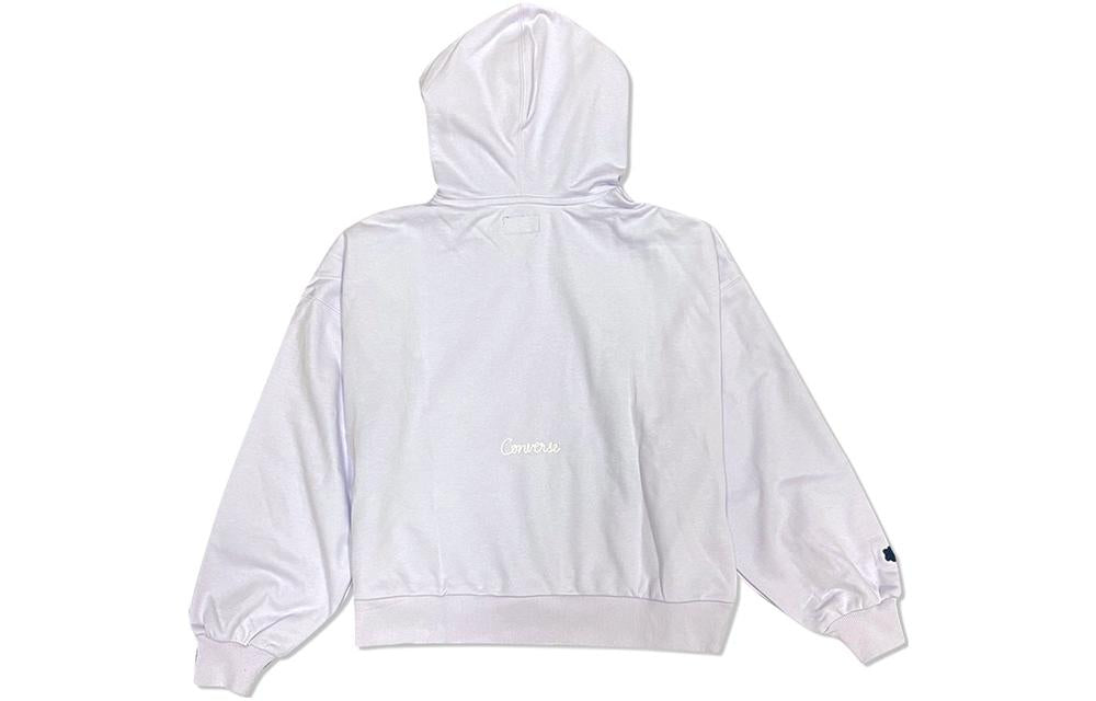 (WMNS) Converse Chain Stitch Hoodie Asia Sizing 'Light Purple' 10025515-A02