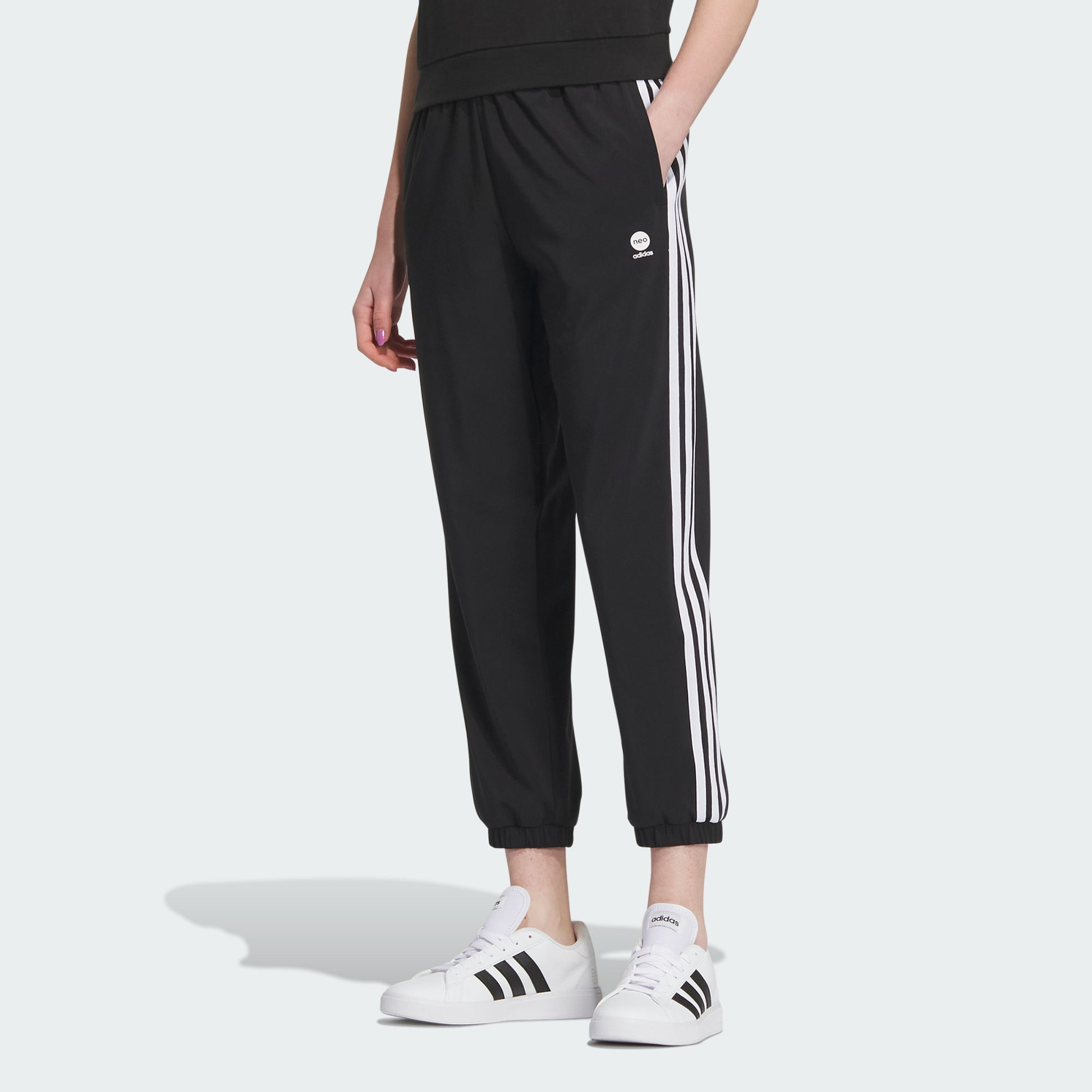 (WMNS) adidas Neo Sports Casual Pants 'Balck' IK2428