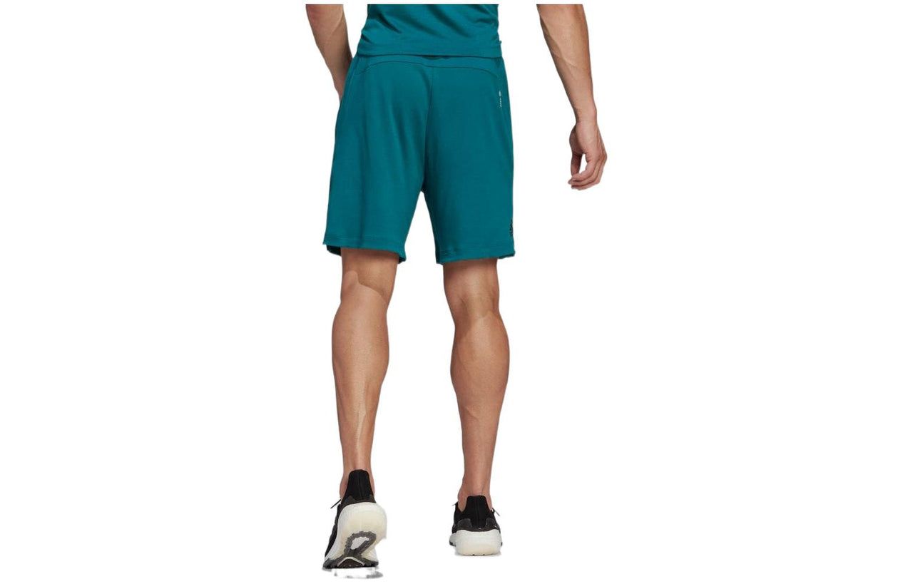 Men's adidas Logo Printing Straight Casual Shorts Japanese Version Green H61170