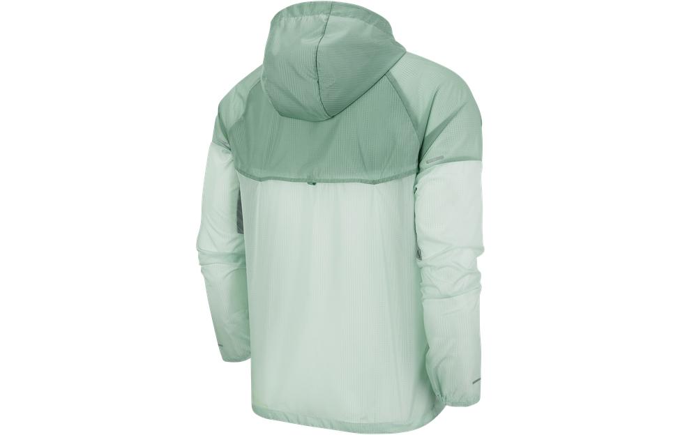 Nike Windrunner Logo Colorblock Hooded Jacket Silver Green DB4092-321