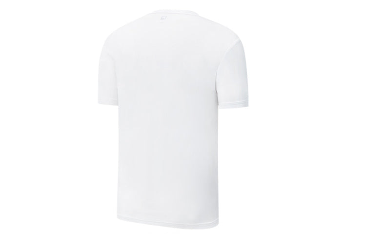 FILA Stripe Contrasting Colors logo Printing Short Sleeve White A11M023107F-WT