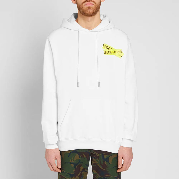 Off-White Yellow Arrow Printing Loose White OMBB029S180030240160