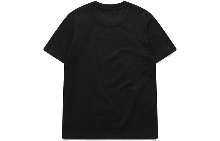 Men's FILA FUSION x staple Crossover Earth Printing Sports Round Neck Short Sleeve Black T51M024120F-BK