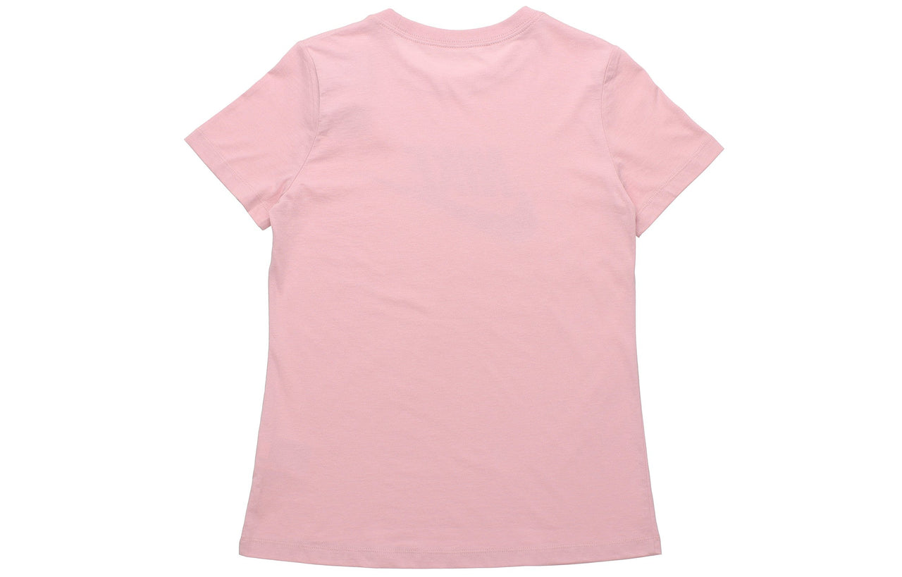 (WMNS) Nike Sports Training Running Printing Logo Round Neck Short Sleeve Glaze Pink T-Shirt BV6170-632