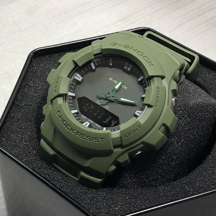CASIO G-Shock Analog-Digital 'Green' G-100CU-3A