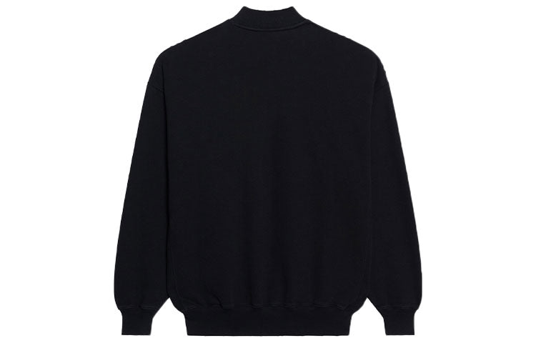 Balenciaga Unisex FW21 Free Printing Round-neck Sweatshirt Black 652981TKVD41070