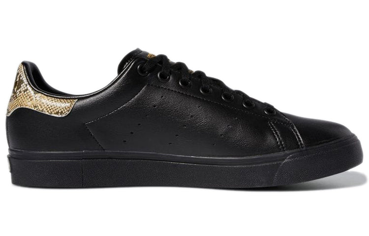 adidas originals Stan Smith Vulc Cozy Wear-Resistant Fashion Low Top Casual Skate Shoes Unisex Black GY4934