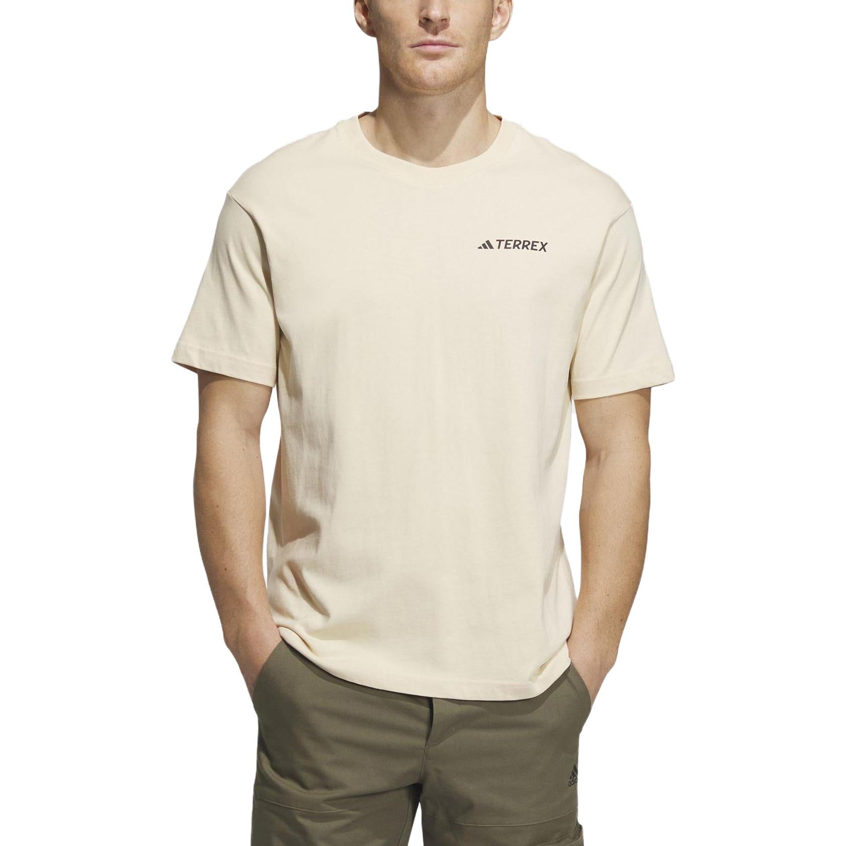 adidas Graphic T-Shirt Asia Sizing 'Beige' IB8694