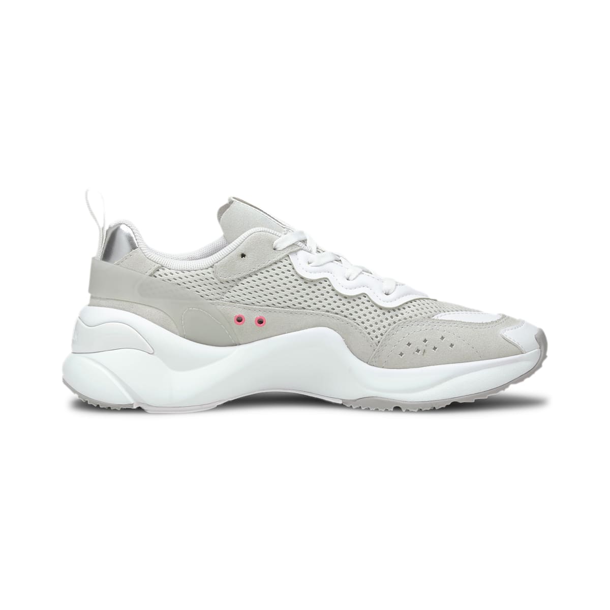 (WMNS) PUMA Rise Mono 'White Grey' 373947-01