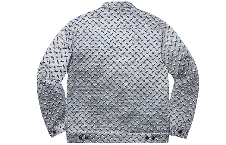 Supreme SS19 Diamond Plate Work Jacket Unisex Gray SUP-SS19-10029