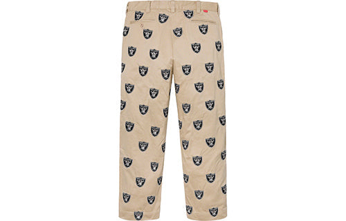 Supreme SS19 x NFL x Raiders x '47 Embroidered Chino Pant logo SUP-SS19-885