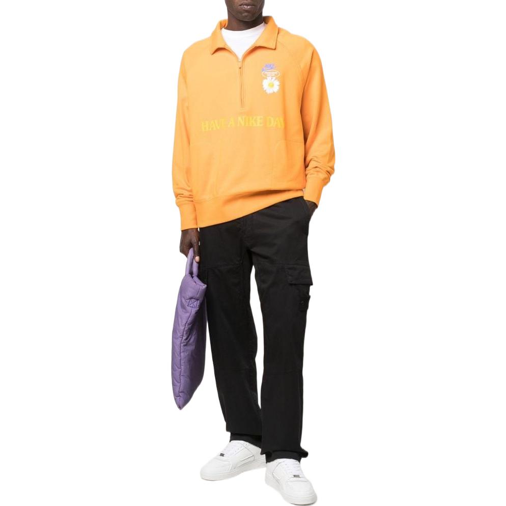Nike Half-zip sweatshirt 'Orange' DM5050-886