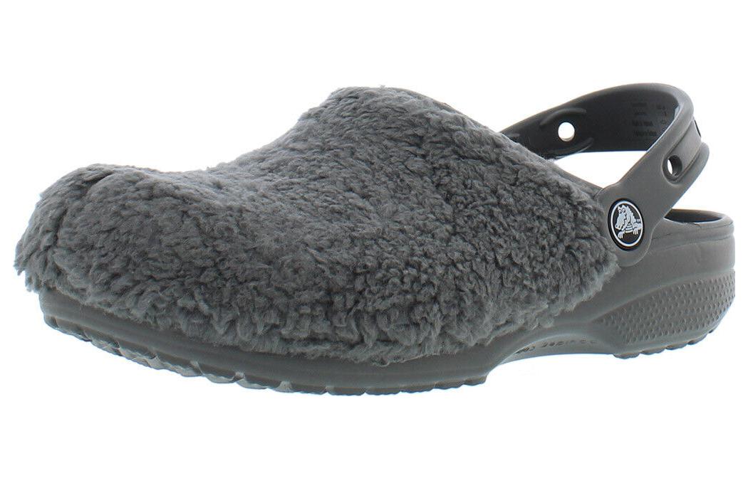 Crocs Classic Fuzz Mania Clogs 'Slate Grey' 206625-0DA