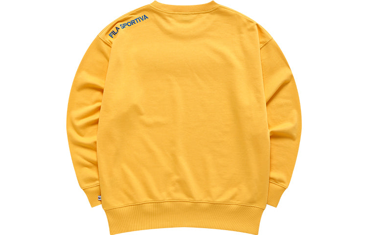 FILA FUSION Alphabet Logo Printing Sports Pullover Unisex Yellow T11U038205A-YE