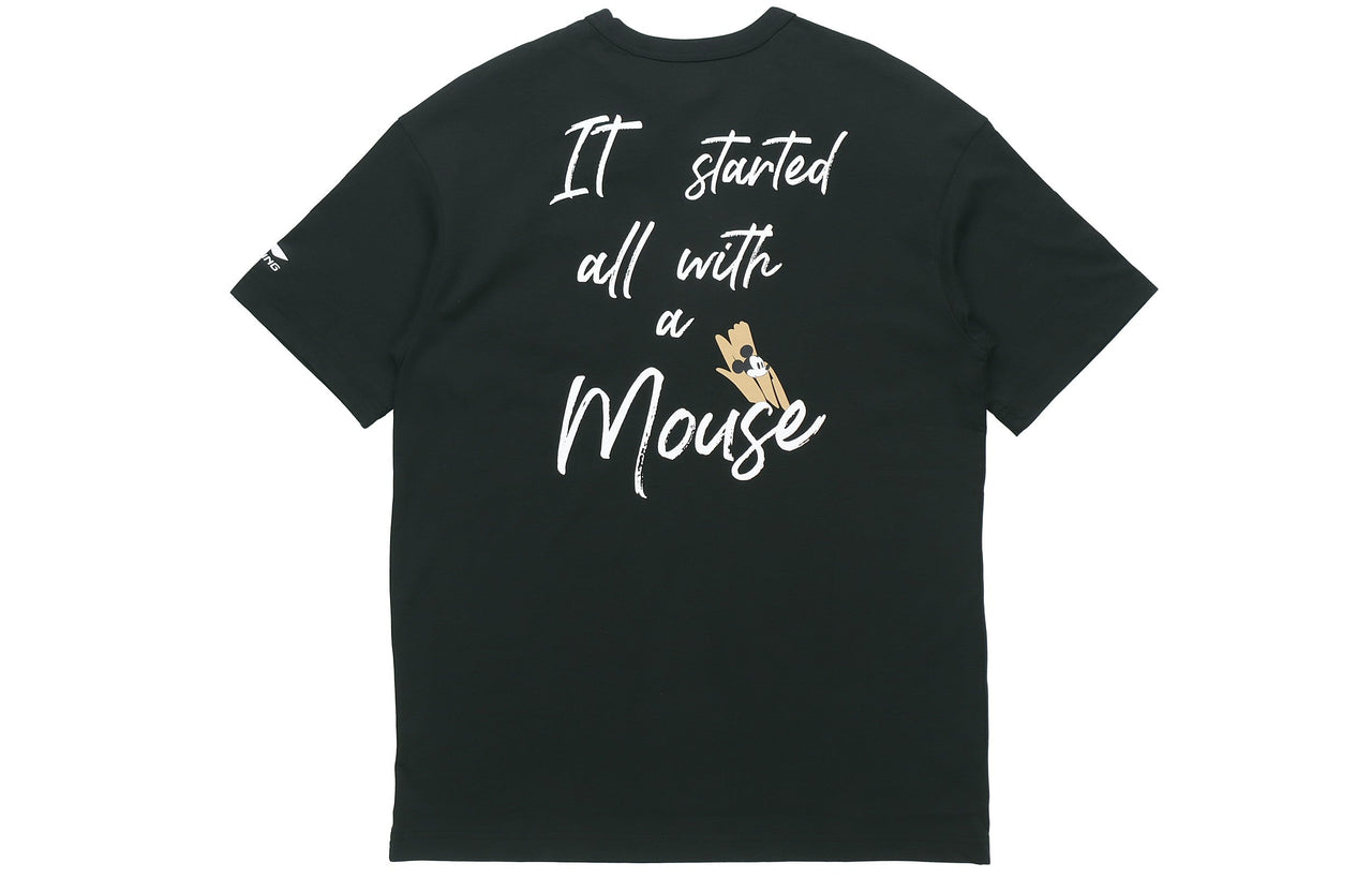Li-Ning x Disney Loose Short Sleeve Black AHSQ517-1