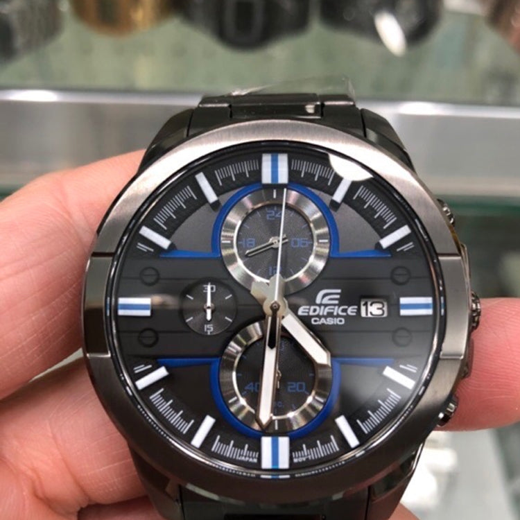 CASIO Waterproof Sports Shockproof EDIFICE Mens Black Analog EFR-543BK-1A2V