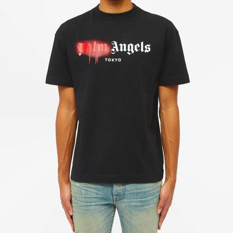 PALM ANGELS Tokyo Sprayed Logo Tee Logo Tee PMAA001S204130591020