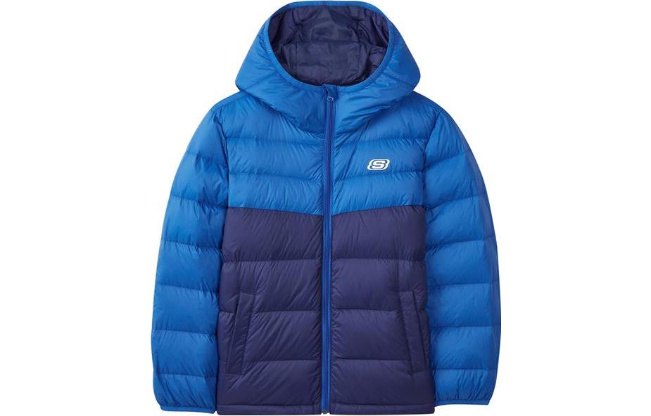(GS) Skechers Down Jacket 'Red Black Blue Pink White' L321K108