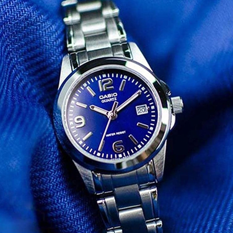 CASIO Quartz Waterproof Blue Analog LTP-1215A-2A