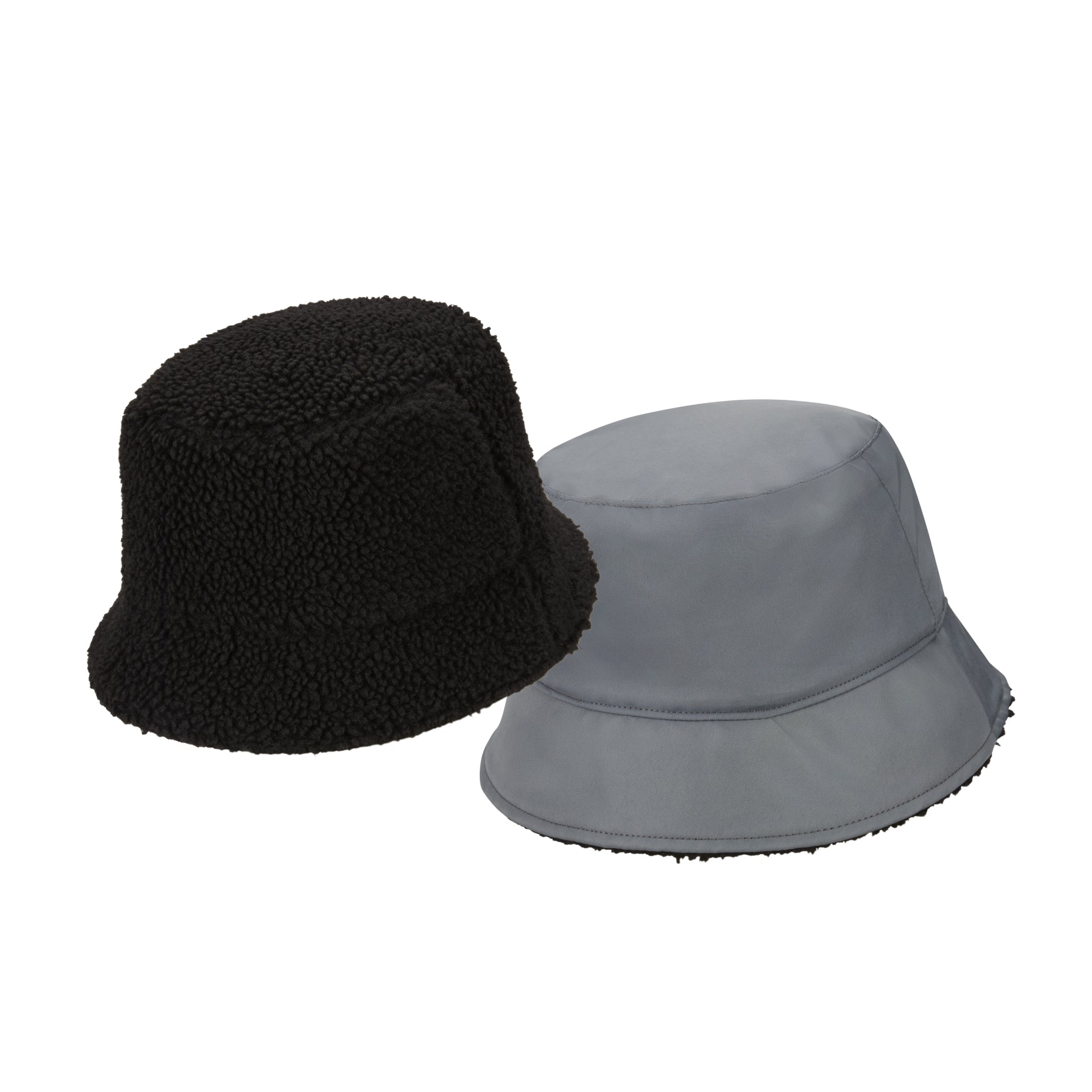 Nike Sportswear Reversible Fleece Bucket Hat 'Black Gray' DV3165-010