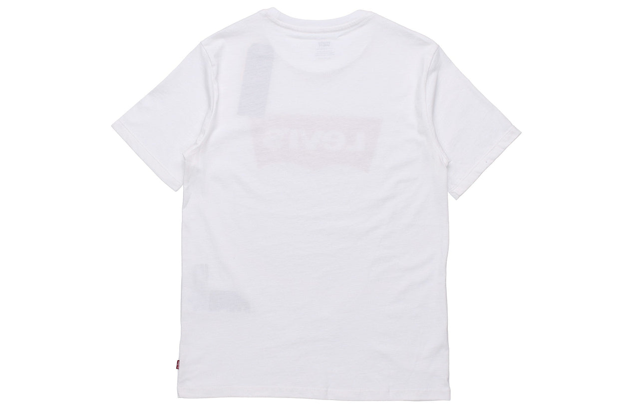 Men's Levis Classic Logo White Printing Short Sleeve White 17783-0140