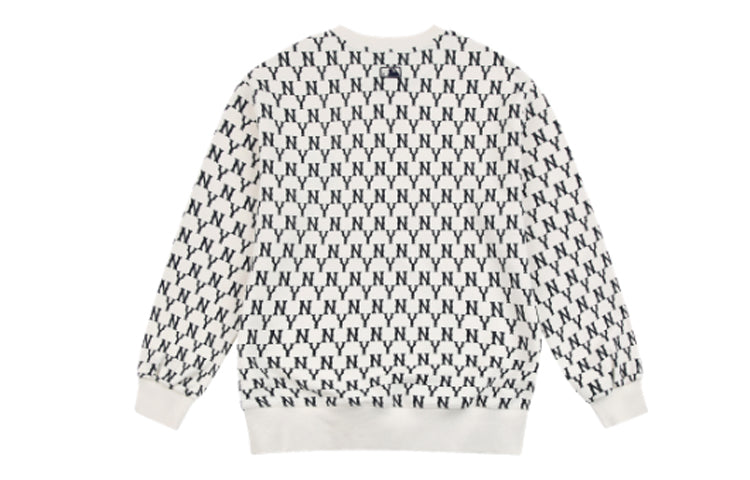 MLB New York Yankees Retro Series Long Sleeves Loose Long Sleeves Unisex White 31MTM2941-50I