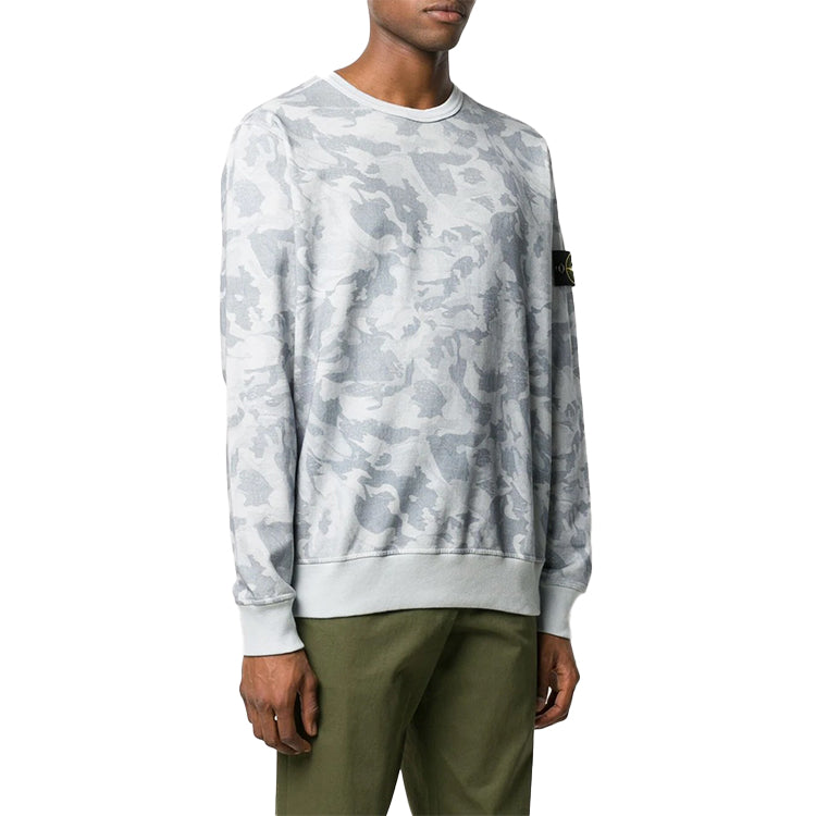 STONE ISLAND Camouflage Printing Pullover Gray White MO7215605E4