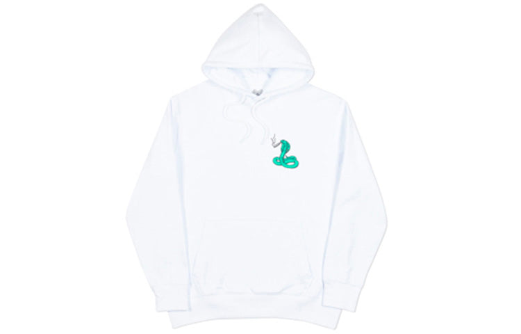 PALACE BUNNING SNAKE HOOD Back Printing Unisex White P15HD029