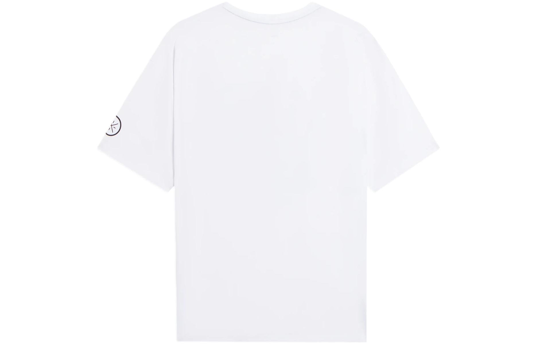 Li-Ning Way Of Wade Language Graphic Loose Fit T-shirt 'White' AHSS443-2