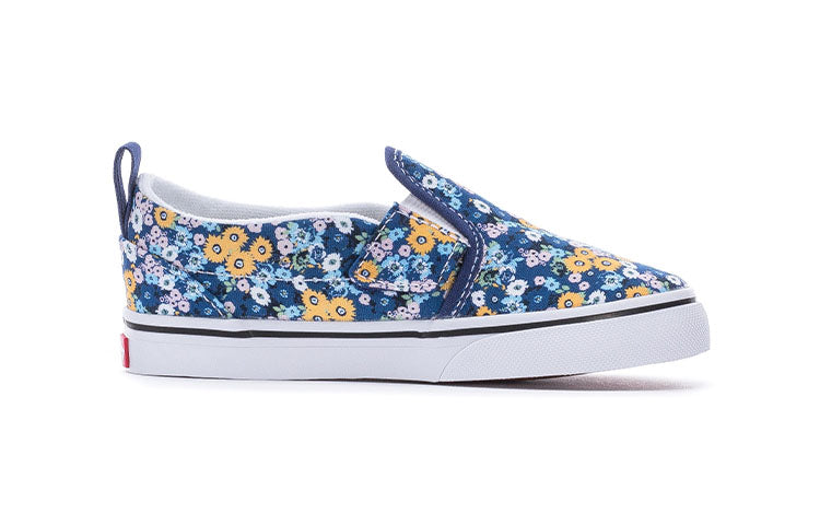 Vans Slip-On Low Tops Casual Skateboarding Shoes 'Blue Yellow' VN000UBSAS2