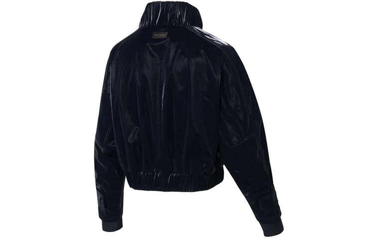 Li-Ning Gym Series Solid Color Loose Jacket Black AJDS012-1