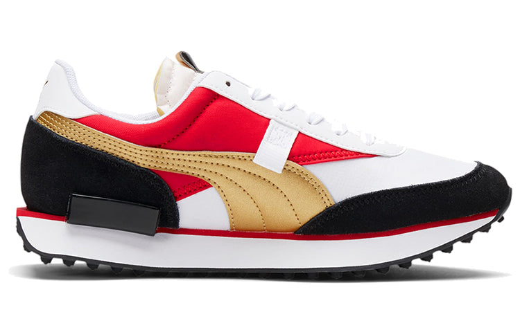 (WMNS) PUMA Future Rider 'Varsity - Red Dhalia Gold' 381825-01