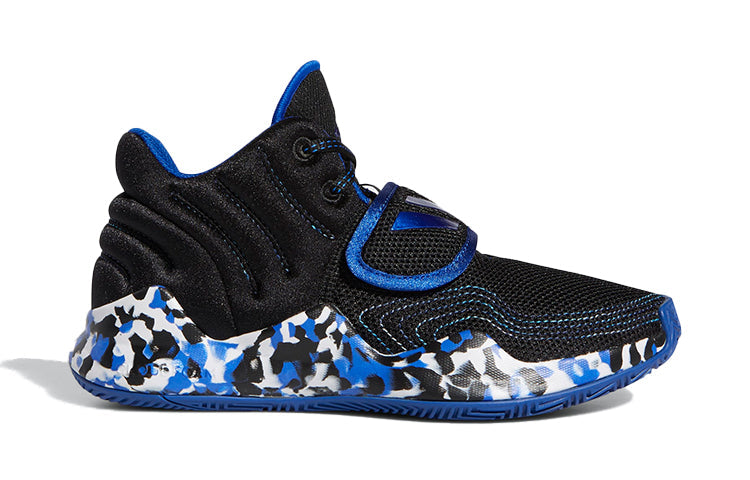 (GS) adidas Deep Threat J Black/Blue FW8530