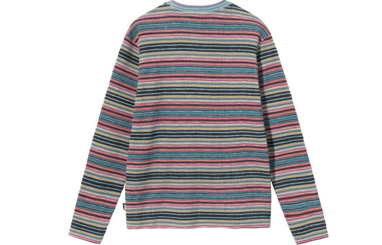 Men's Stussy FW21 Stripe Long Sleeves Khaki 1140274