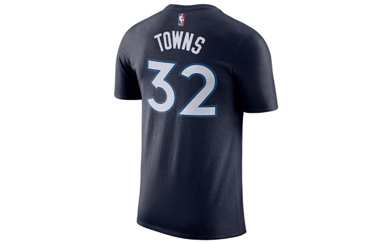 Nike NBA Minnesota Timberwolves Downs Athleisure Casual Sports Round Neck Quick Dry Short Sleeve Navy Blue Dark blue 870791-420