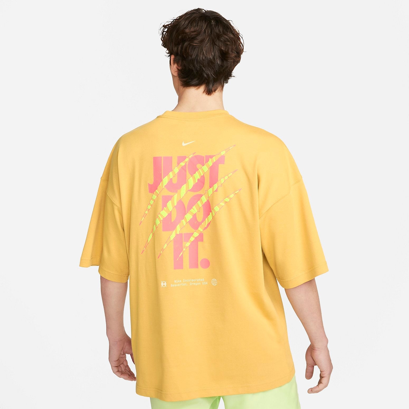 Nike Just Do It Brandriffs T-Shirt 'Yellow' FB9818-725