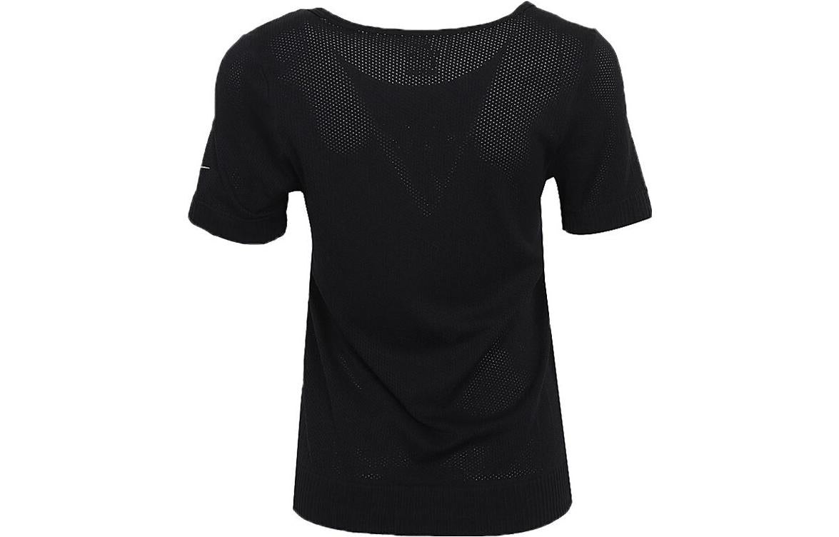 (WMNS) Nike Athleisure Casual Sports Breathable Short Sleeve Black T-Shirt CV9373-010