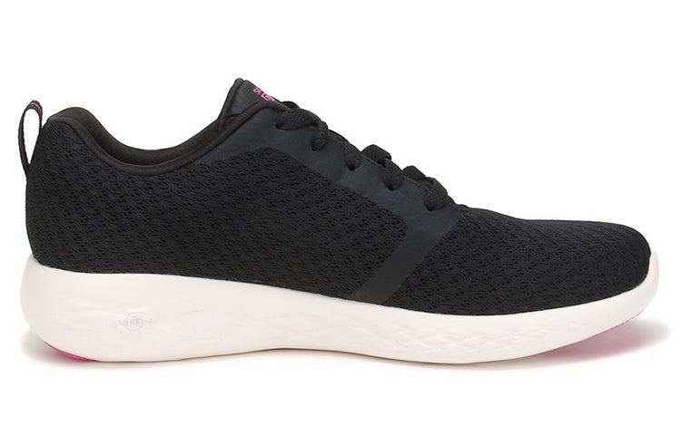 (WMNS) Skechers Go Run 600 Low Black/Pink 15098-BKPK