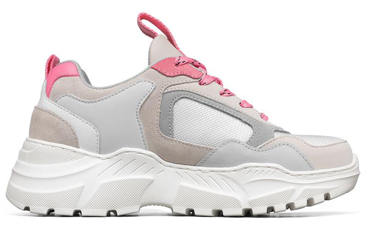 (WMNS) Skechers B-Rad Running Shoes Grey/Pink 155175-GYMT
