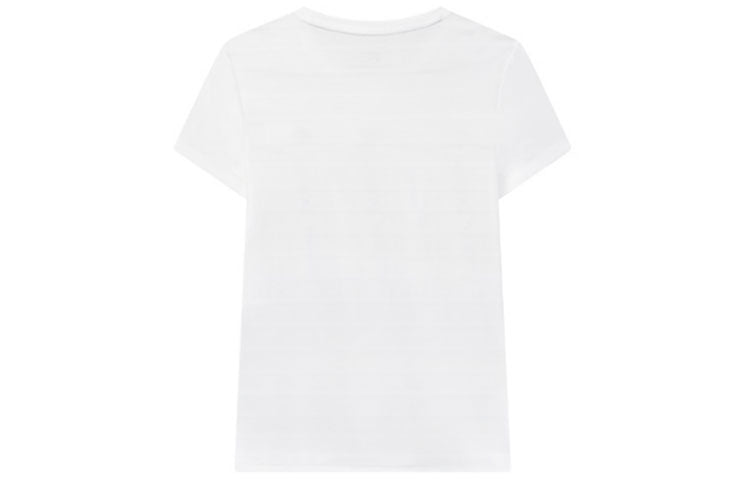 (WMNS) FILA Back Stripe Pattern Printing Short Sleeve White F11W021108G-WT