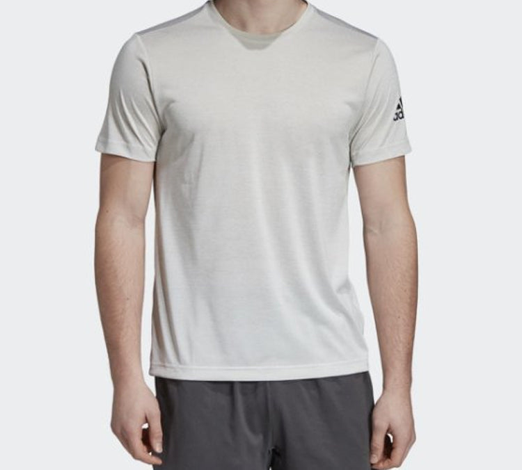 adidas FreeLift gradi Training Sports Short Sleeve Gray White DY9605