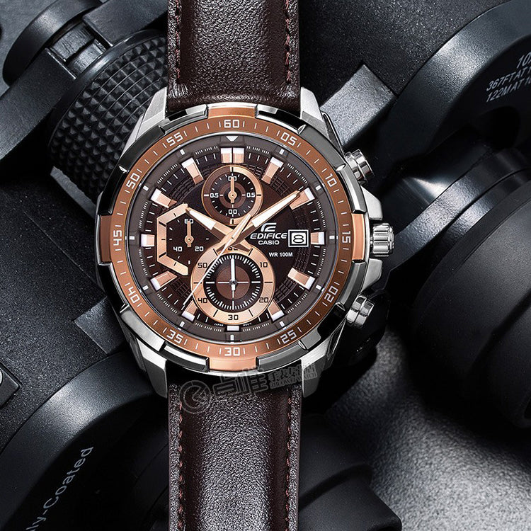 CASIO EDIFICE Serieses Men's Mens Brown Analog EFR-539L-5AV