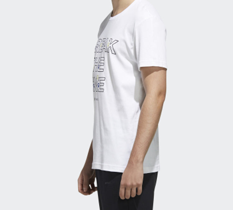 adidas neo Sports Round Neck Short Sleeve White FN6428