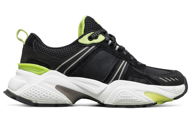 (WMNS) Skechers Kraz Black/White/Green 133001-BKGR